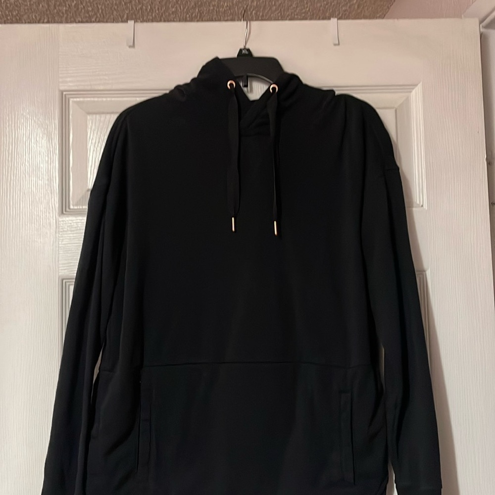 Black Old Navy Hoodie with rose gold detail size medium